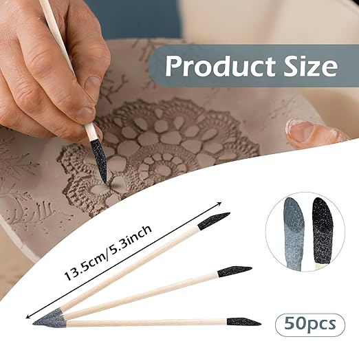 Sanding Sticks 30 Pcs, Double-Ended Sanding Tools for Wood & Plastic Models, 120/280 Grit, 5.4 x 0.2 Inch - Fine Detailing in Tight Spaces with Matchstick Design