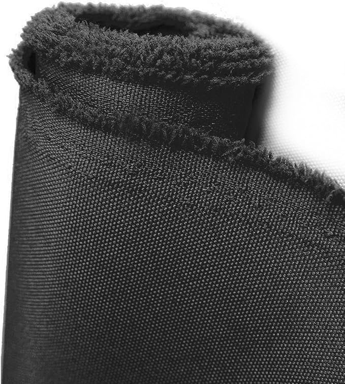 Waterproof Canvas Fabric by The Yard 600D Upholstery Cordura Fabric 58" Wide for Chairs Indoor Outdoor Water Resistant Canvas Polyester Material Sewing DIY Cloth, 3 Yards Black