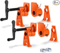 PONY PRO 2-Pack Heavy-Duty Wood Gluing Pipe Clamp Fixture for 3/4 Inch Black Pipe