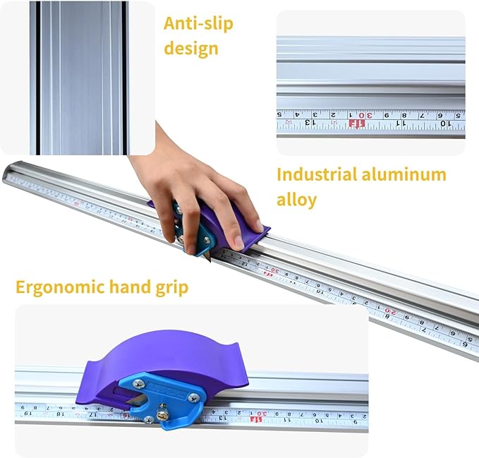 27 1/2" Manual Paper Cutter with Dual Measurement Ruler, Sliding Trimmer for Foam Board, Photos, PVC Film & PET Sheets, 30 Spare Blades Included