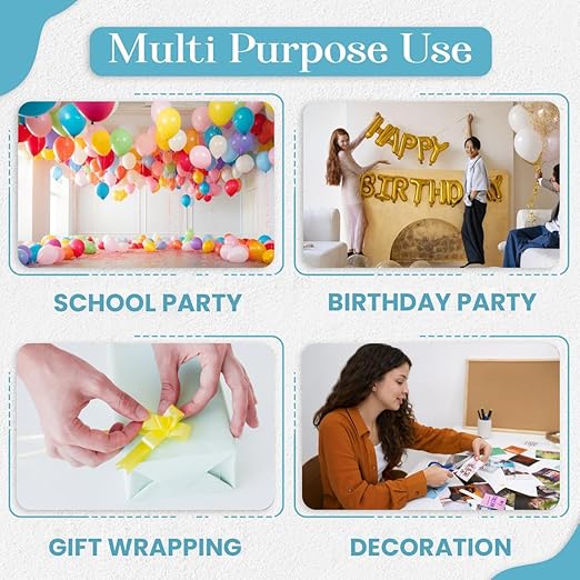 Balloon Sticky Dots Double Sided – 1000 PCS Balloon Tape for Arch, Balloon Stickers for Wall, Removable Adhesive Dots for Crafts, Party, Christmas and DIY Decorations
