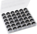 HNMZDS 36Pcs Bobbins and Sewing for Sewing Machine, Sa156 Bobbins with Case for Brother, Bro-Ther, Singer, Sewing Machine Accessories, Sewing Machine Bobbins (Black)