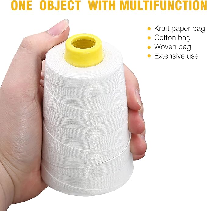6-Stranded Sewing Thread Heavy Duty Spool Industrial Sewing Thread for Bag Sewing Machine Bag Closer Machine