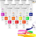 Paul Rubens Oil Paint, 12 Neon Colors with High Saturation, 50ml Large Tubes, Faster Drying Time, Art Supplies for Artists, Students, Beginners