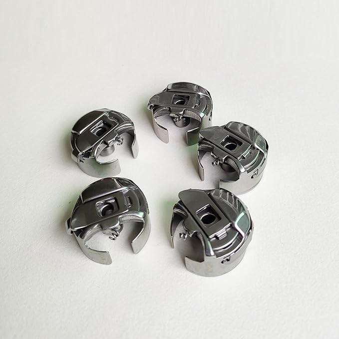 5PCS Standard Industrial Bobbin Case fit Embroidery Machine Using Size L Bobbin Case