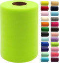 Lime Green Tulle Fabric Rolls 6 Inch by 100 Yards (300 feet) Fabric Spool Tulle Ribbon for DIY Tutu Bow Halloween Decorations Baby Shower Birthday Party Wedding Christmas Craft Supplies