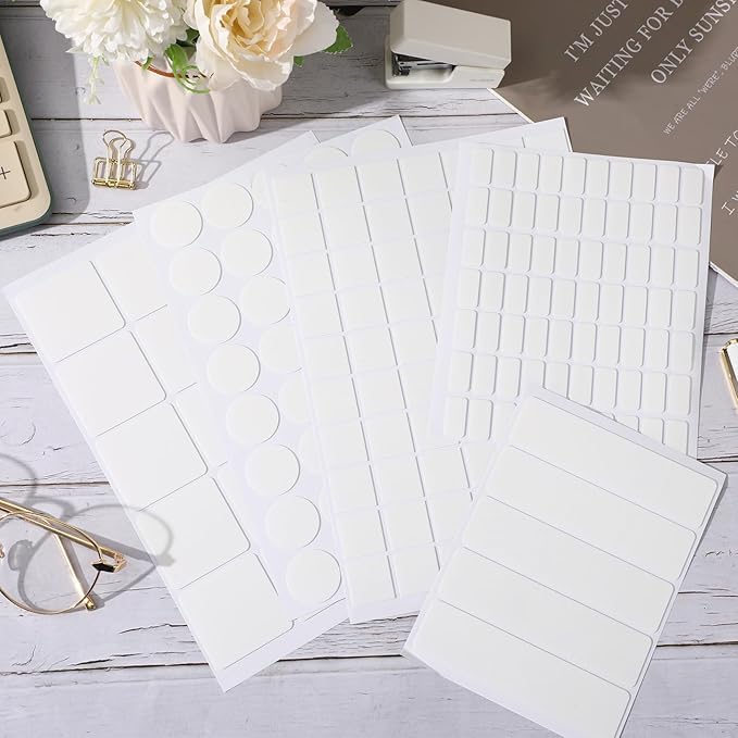 JANYUN 1500 Pcs Double Sided Sticky Dots Removable Round Putty Clear Double Sided Tape for Crafts No Trace Sticky Tack Adhesive Tape (20 mm)