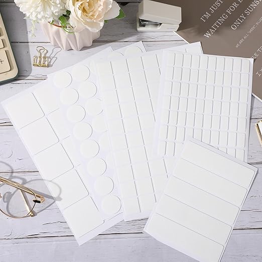 JANYUN 140 Pcs Double Sided Sticky Dots Removable Round Putty Clear Double Sided Tape for Crafts No Trace Sticky Tack Adhesive Tape (25 mm)