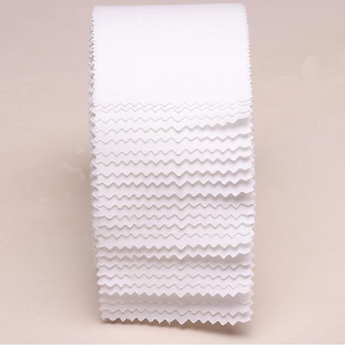 Solid White Jelly Roll Fabric Strips for Quilting, Crafting, and Sewing, 42 Strip Solids White Bundle for Blanket, Rug, Upholstery, Home Decor, and Purse Making