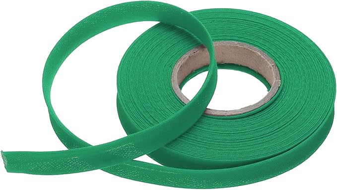 MECCANIXITY 1/2 Inch Single Fold Bias Tape Polyester Continuous Bulk Bias Tape for Sewing,Seaming Quilting Hemming Binding Crafts (Cyan 10 Yards)