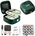 LINSHDA Sewing Kit, Travel Mini Sewing Kits for Adults Small Sewing Supplies and Accessories for Home Use & Quick Stitch Solutions (Green)