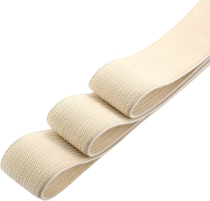 EBOOT 1 Pcs Elastic Spool (1 Inch X 11 Yard,Beige)