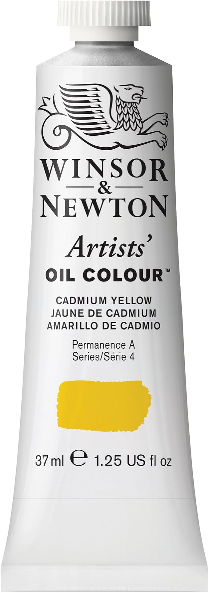 Winsor & Newton Artists' Oil Color, 37ml (1.25 oz) Tube, Cadmium Yellow
