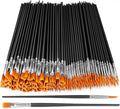 AROIC Small Paint Brushes Bulk,200 Pcs Black Nylon Hair Paint Brushes with Flat and Round Pointed Acrylic Paint Brush Kits,craft paint brushes for oil watercolor Face Artist And Kids Professional Kits