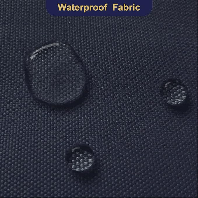 Waterproof Canvas Fabric by The Yard 600D Upholstery Cordura Fabric 58" Wide for Chairs Indoor Outdoor Water Resistant Canvas Polyester Material Sewing DIY Cloth, 5 Yards Navy Blue