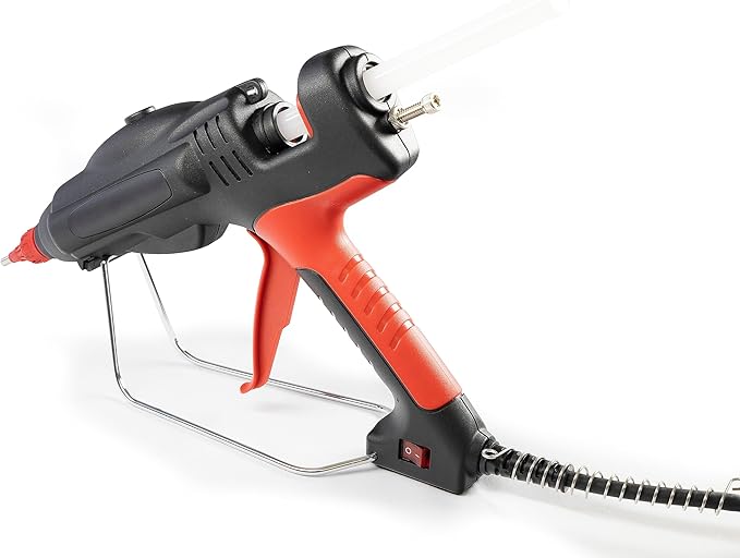 ASA 5/8" Heavy Duty Industrial Hot Glue Gun | 450 Watt with Adjustable Temperature Control, Interchangeable Nozzle & Fold-Out Stand | Perfect for Repairs, Crafts, DIY & Precision Bonding Projects