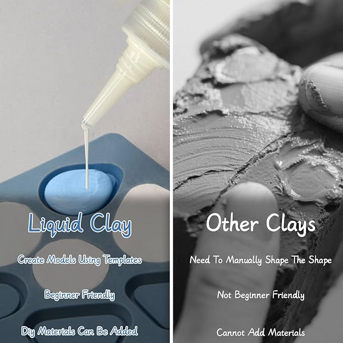 Liquid Polymer Clay AntiqueWhite 4.2oz, Liquid Clay for Polymer Clay Oven-Bake, for DIY Enthusiasts, Easy to Shape & Multi-Mold Compatible