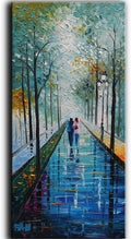 Tyed Art- Landscape Oil Painting On Canvas Textured Tree Abstract Contemporary Art Wall Paintings Handmade Painting Home Office Decorations Canvas Wall Art Painting 24x48inch