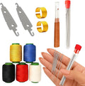 Steel Needles for Hand Sewing, 37Pcs Big Eye Steel Needle Kit with Stainless Steel Needles, Sewing Tool Set for Easy Threading, Portable Hand Sewing Kit for Crafting and Repairing