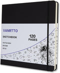 Hardcover Square Sketch Book, 120lb/200GSM Sketchbook Thick Drawing Paper for Marker Watercolor Pencil Mixed Media, Premium Drawing Notebook, Art Journal, 60 Sheets/120 Pages 10x10 Inch Sketch Pad