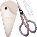 Small Sewing Scissors Sharp Tip Little Scissor with Cover for Embroidery Needlework Threading Knitting Craft DIY Tool Rainbow