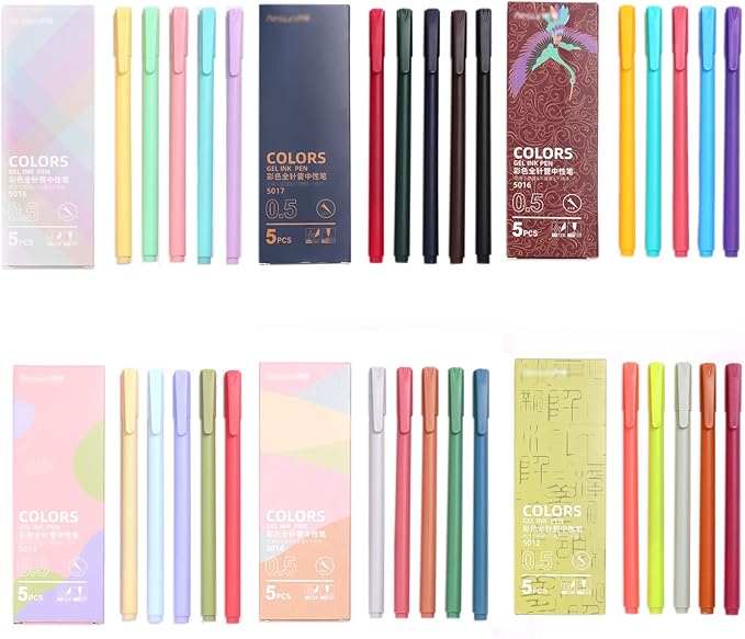 YYaaloa 30 Colors Cute Pens Colorful Gel Ink Pen Fine Point Ink Pens For School Office Art Supplies Journaling, Drawing, Craft Doodling, and Notetaking (30 Assorted colors)