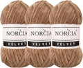 Soft Velvet Yarn Chenille for Crocheting Super Bulky 3x100g (3x74.3 yds) Baby Blanket Yarn for Knitting Amigurumi
