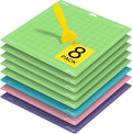 Ecraft 8 Pack 12x12 Cutting Mats for Cricut, Standard/Strong/Light/FabricGrip Adhesive Sticky Mats for Maker 3/Explore 3/Air 2/One, Variety Pack Replacement Cutting Mat