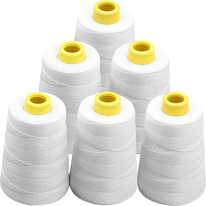 6-Stranded Sewing Thread Heavy Duty Spool Industrial Sewing Thread for Bag Sewing Machine Bag Closer Machine