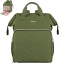 Leudes Knitting Bag Backpack,Yarn Storage Organizer Large Crochet Bag Tote Christmas Gift Yarn Holder Case for Carrying Projects,Knitting Needles (Army Green)
