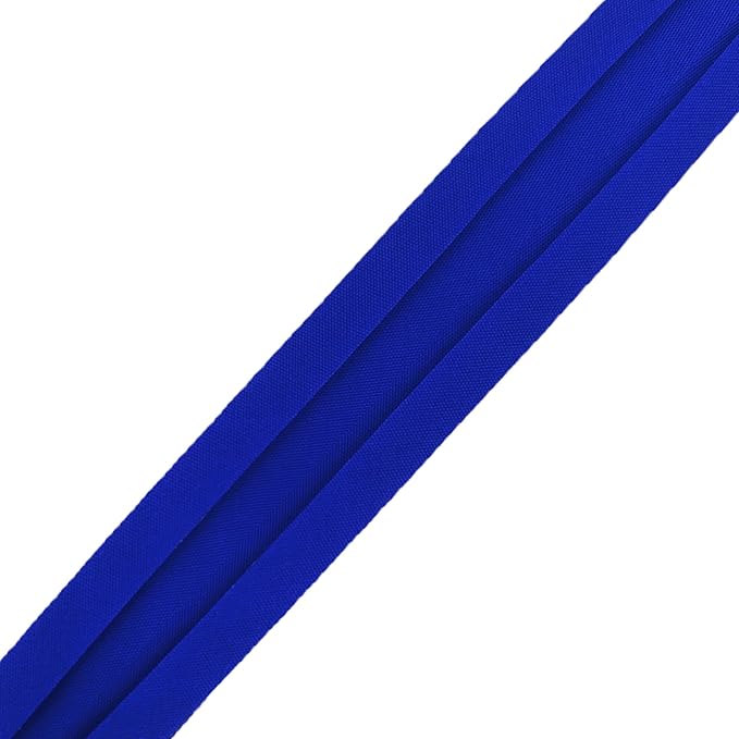Mandala Crafts 3/4 Inch Single Fold Bias Tape for Sewing, Quilting, Piping, Hemming, Blanket & Quilt Binding – 40 Yards Blue Fabric Seam Binding Tape