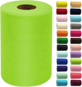 Neon Green Tulle Fabric Rolls 6 Inch by 100 Yards (300 feet) Fabric Spool Tulle Ribbon for DIY Halloween Tutu Bow Baby Shower Birthday Party Wedding Decorations Christmas Craft Supplies