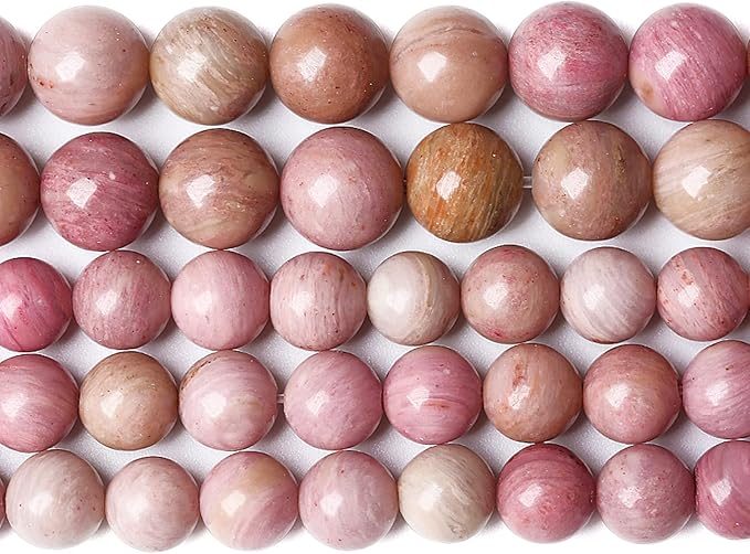 6MM 60PCS Natural Stone Red Rhodochrosite Gemstone Crystal Beads for Jewelry Making DIY Bracelet Necklace Semi Precious Beads