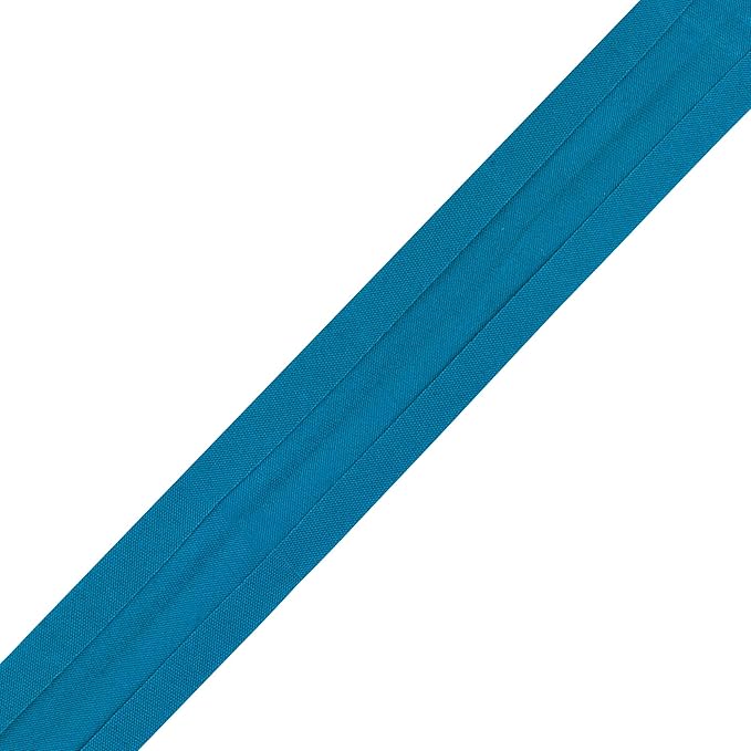 Mandala Crafts 55 Yards 5/8 Inch Teal Double Fold Bias Tape for Sewing - Bias Binding Tape for Quilting Binding, Hemming, Seam, and Fabric Piping