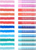 qianshan Soft Oil Pastels Set of 12 Colors,Non Toxic,Soft Texture Vibrant and Creamy Oil Crayons Pastels Art Supplies For Professional Artists Drawing.Blue&Red