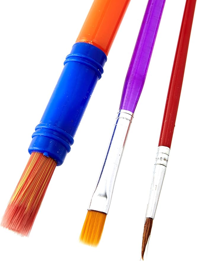 45 Piece Bulk Paint Brush and Tools Mega Assortment - Perfect Classroom Pack for School, Church, or Family Events