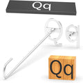 2Pcs Mini 2" Branding Irons, Alphabet Custom Wood Branding Iron Personalized for Wood Working, Leather Hats, Felt, Cowhide, BBQ & Bread Logo, Steak Branding Iron for Food (Q q)