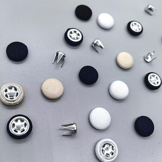 20sets 4 Colors Baseball Cap Top Button Replacement, Replacement Hats Buttons, Cotton Hat Button Replacement for Repair, Production, Clothing Sewing