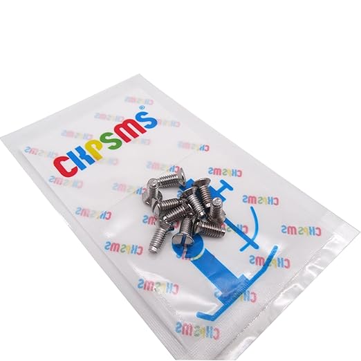 CKPSMS Brand - 10PCS Needle Plate Screw #681009101 Compatible with/Replacement for Janome Brand MC6500P,MC6600P Elna Brand 664, 664 PRO Viking Brand Huskystar 207,215