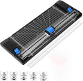 Paper Cutter Personal Rotary Trimmer Paper Trimmer Paper Cutter for cardstock withAutomatic Security Safeguard and Side Ruler for Craft Paper, Coupon, Label and Cardstock,12 inch Black Paper Cutters