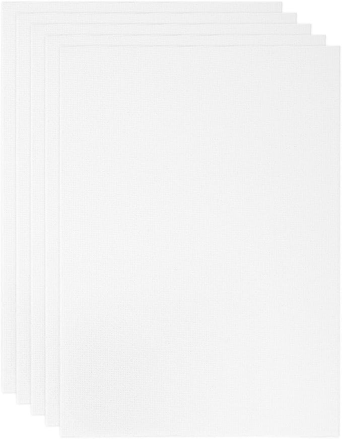 PATIKIL 4x6 Canvas Boards for Painting, 6 Pack 100% Cotton Square Triple Primed Stretched Blank Art Canvas Panel Bulk Thin for Acrylic, Oil, Tempera Paints, White