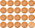 uxcell 50Pcs Wooden Buttons, 35mm(1 3/8") 4 Hole Round Wood Sewing Button Craft for Sewing DIY Craft Clothing, Earthy Yellow
