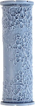 Cherry Blossom Clay Texture Roller (4") - Flower Set #01 - Embossing Pattern Roller for Polymer & Ceramic Clay, Pottery & Crafts