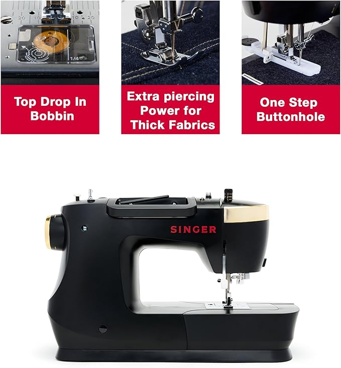 SINGER Special Edition Super Bundle | Vintage-Inspired Heavy Duty 500 Classic Sewing Machine Plus Carrying Case | Strong Motor, 23 Stitches, Metal Frame, LED, Needle Threader, Buttonhole, Accessories