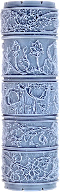 Garden Scrollwork Clay Texture Roller (4") - Seamless Border Set #01 - Embossing Pattern Roller for Polymer & Ceramic Clay, Pottery & Crafts