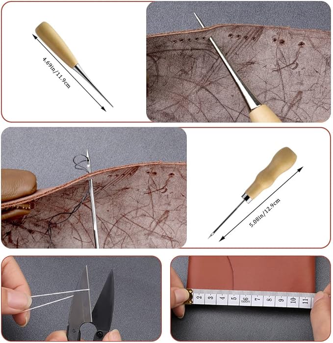 MORFEN Sewing Kit for Adults, 38 Pcs Heavy Duty Sewing Kit, Needle and Thread Kit with Hand Sewing Needles 8 Upholstery Thread, Upholstery Repair Kit for Carpet Canvas DIY Sewing Repair