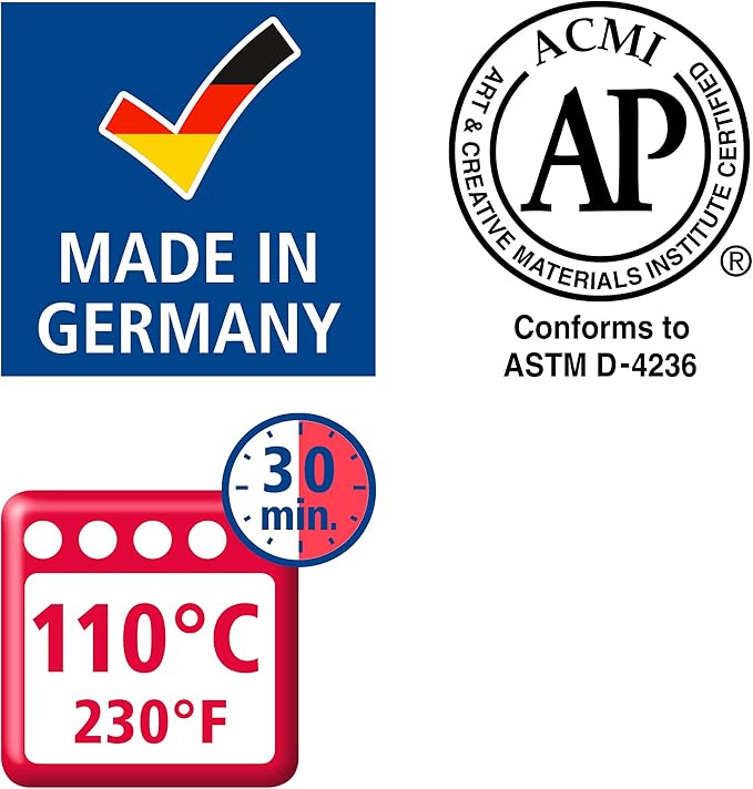 STAEDTLER 8041-300 FIMO Professional Oven-Hardening Polymer Modelling Clay, 454g - True Blue (Single Block)