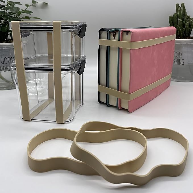Small Quantity Rubber Bands Pack, Everyday Elastic Bands - Purchase What You Need, At A Price That You Like - Everyday Rubber Bands - Band Size: About 5" x 5/8" - 4 Bands