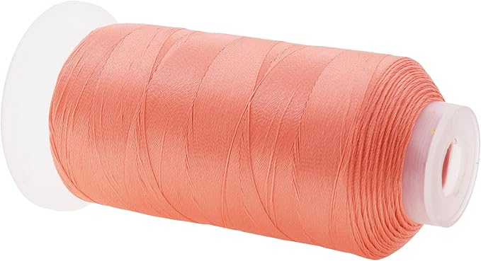Mandala Crafts Blush Heavy Duty Thread - 1500 Yds Tex 70 Bonded Polyester Threads for Sewing Drapery, Jeans, Leather, Hair, Outdoor Marine Upholstery