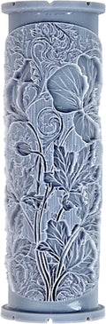 Wild Geranium Clay Texture Roller (4") - Flower Set #02 - Embossing Pattern Roller for Polymer & Ceramic Clay, Pottery & Crafts